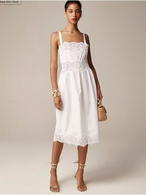 White Lace Sundress - J Crew Philomena Dress